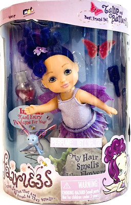 MGA Entertainment 2004 Fairies Tulip & Best Friend Pet Butterfly Doll Playset
