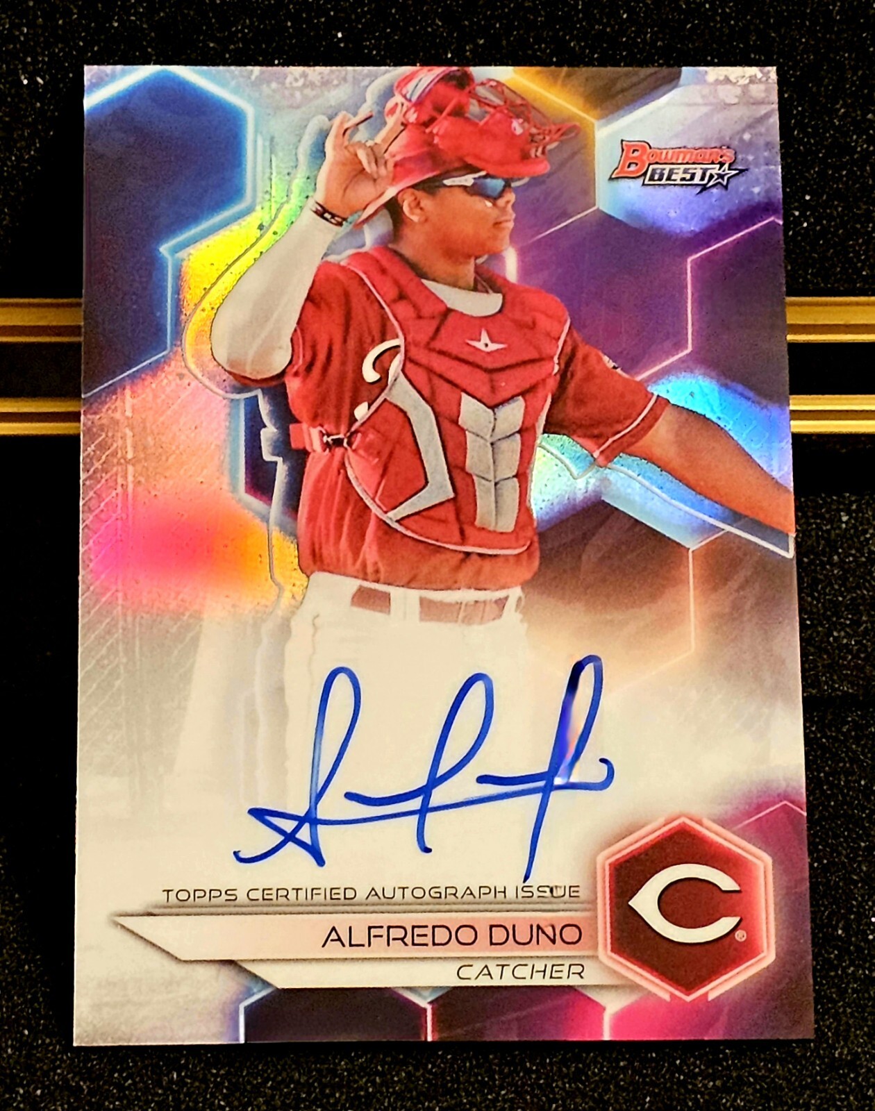 2023 Bowman's Best Alfredo Duno Auto Refractor Shortprint On Card