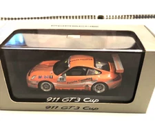 AWESOME Porsche museum mini champ 911 GT3 cup car diecast 1:43