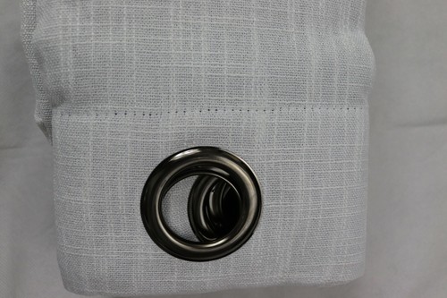 New JC Penney Sullivan Blackout Grommet Curtain Panel Greyish Cool white 50 X 63 - Picture 5 of 6