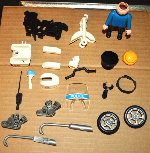 Juego de coche de policía 1976, juego de moto y juego de rescate todo incluido, sin caja - como nuevo - Imagen 5 de 7