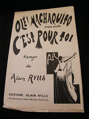 Accordion Sheet Music Olé! Machaquito C'est pour toi Alain Rylls