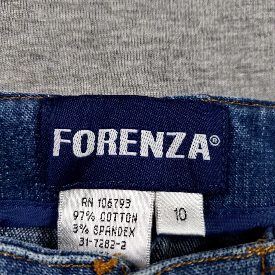VINTAGE Forenza Size 10 Jeans Retro 90s High Rise Capri Crop Retro - Image 3 of 4