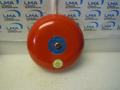 CERBERUS PYROTRONICS BMD-624C RED FIRE ALARM BELL 24VDC 0.03AMP 6'' DIA