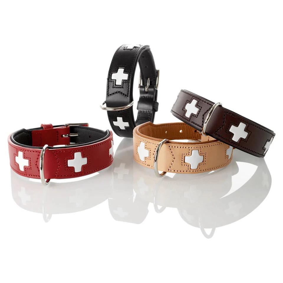 Hunter Hunde Halsband Swiss rot/schwarz, diverse Größen, NEU - Bild 4 von 4