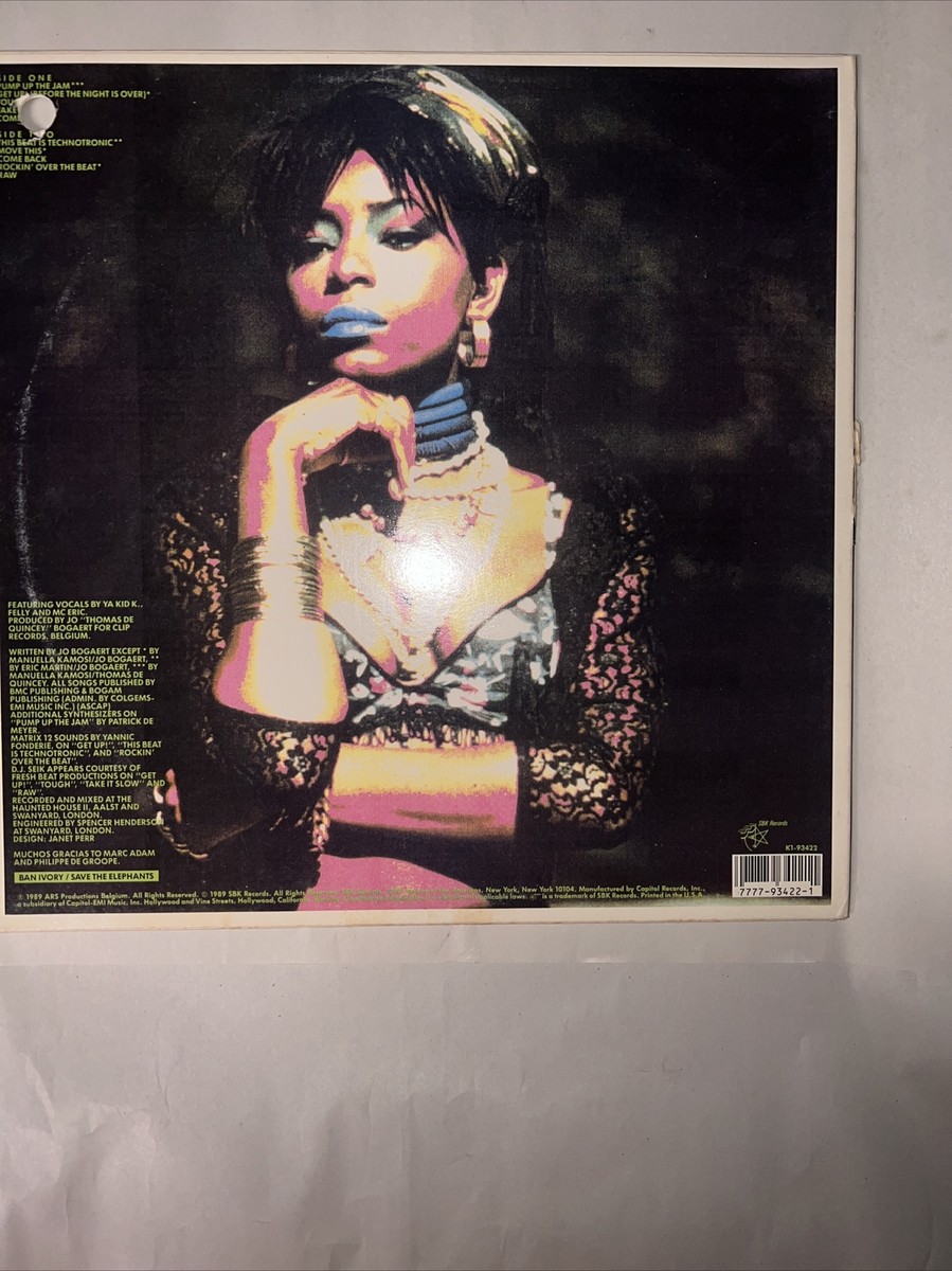 HOUSE - TECHNOTRONIC - PUMP UP THE JAM LP - SBK RECORDS ORIGINAL