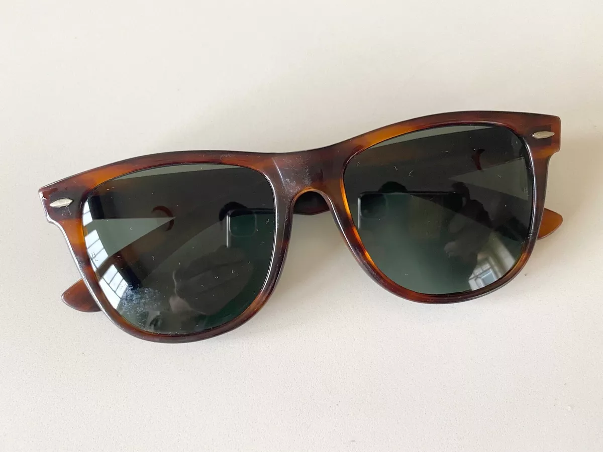 Vintage B&L Ray-Ban Wayfarer 2 Sunglasses Tortoise Frames Made in USA