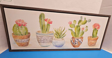 Cynthia Coulter Lovely Watercolor-Style Desert Potted Cactus Plant Print