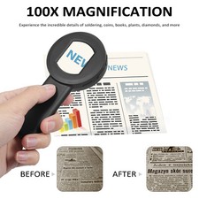 Digital Magnifier with 2.0inch IPS Screen 100X Magnifying Glass C1B4