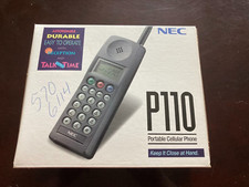 Vintage NEC P110 Portable Cellular Mobile Phone 1993 Powers On
