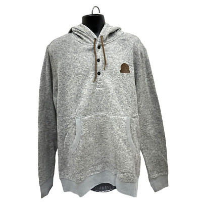 NWT Sz XXL Men s Element Logo Highland Henley Hooded Sweater. Fleece Lined. Gray