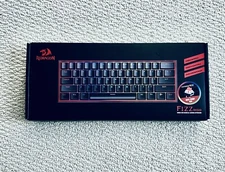 Redragon Fizz RGB K617-RGB Gaming Mechanical Keyboard 60% Compact - Red - NEW