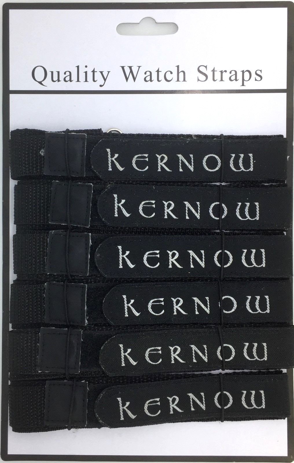 6 x Wholesale Job Lot Mens 20mm Black Nylon Watch Strap