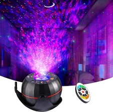 Star Projector Night Lights, Galaxy Projector for Bedroom Music Player Ocean Wav