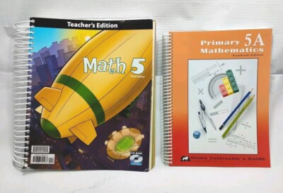 BJU Math 5 Teacher Edition 3rd Ed + CD Homeschool Curriculum Primary 5A