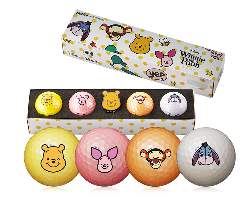 Volvik Golf Ball 3-piece Edition Soliche Pooh and Friends Ball