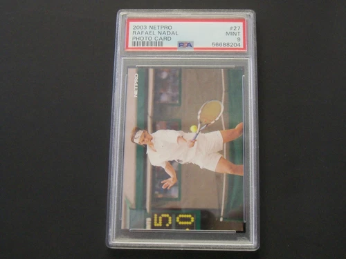 2003 NETPRO RAFAEL NADAL PHOTO CARD # 27 PSA 9 MINT