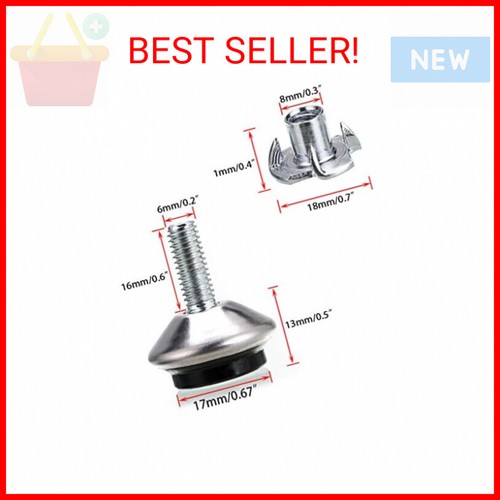 OwnMy M6 Adjustable Swivel Leveling Feet 12 PCS Heavy Duty Furniture Table Legs - Picture 2 of 2