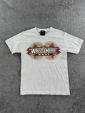 WWE Shirt Men Small White Wrestle Mania XXVI Authentic Graphic Logo Arizona 2010