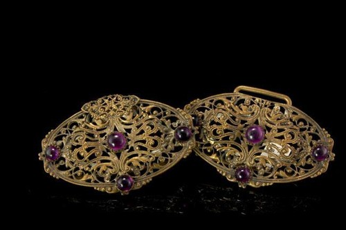 VINTAGE ART NOUVEAU CZECH JEWELED 