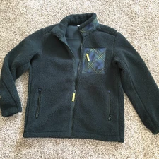 JW Anderson x Uniqlo Mock neck M Pile-Lined Fleece Full-Zip Dark Green Jacket