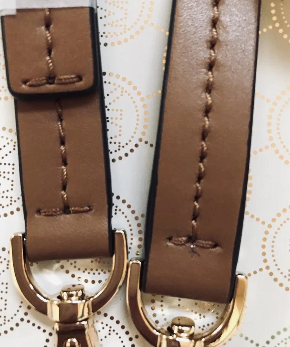 43 Michael Kors Gold Luggage Brown Leather Shoulder Crossbody