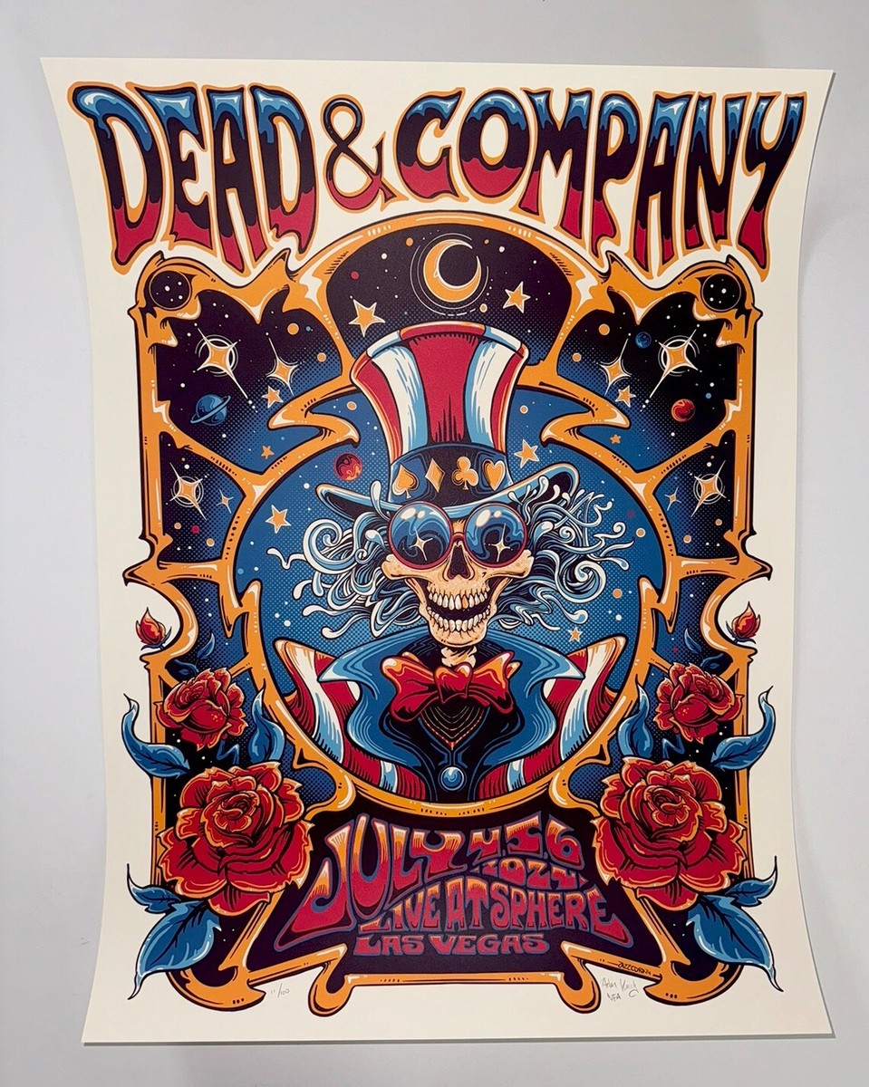 Dead and Company Poster The Sphere Las Vegas 7/4/24 VIP