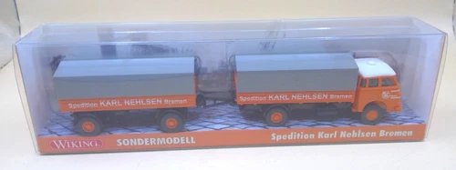 Wiking Sondermodell Hängerzug MAN- Spedition Karl Nehlsen Bremen / 1:87-OVP