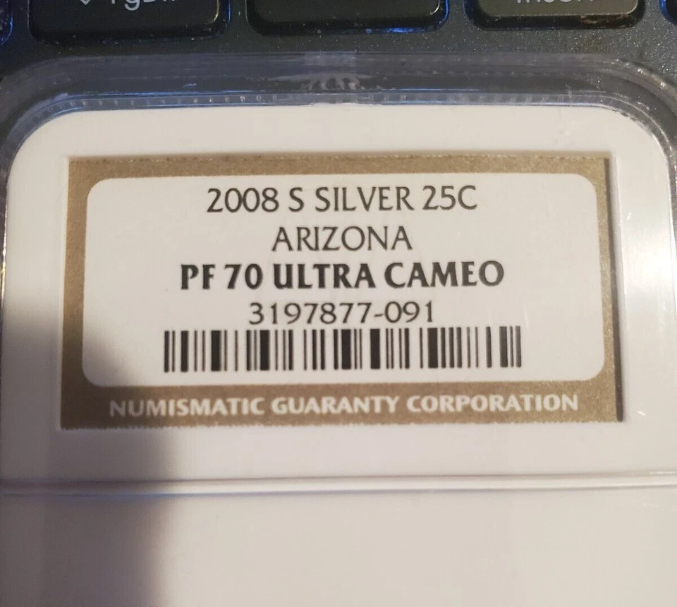 2008 S Silver 25c Arizona NGC PF70 Ultra Cameo - Image 2 of 4