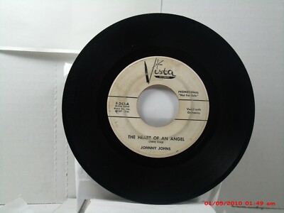 JOHNNY JOHNS -(45)-PROMO - THE HEART OF AN ANGEL / I'M IN THE MOOD FOR LOVE-1959
