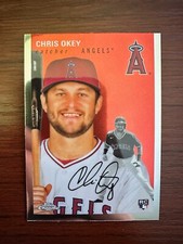 2023 Topps Chrome Platinum Anniversary Chris Okey #156- Angels RC