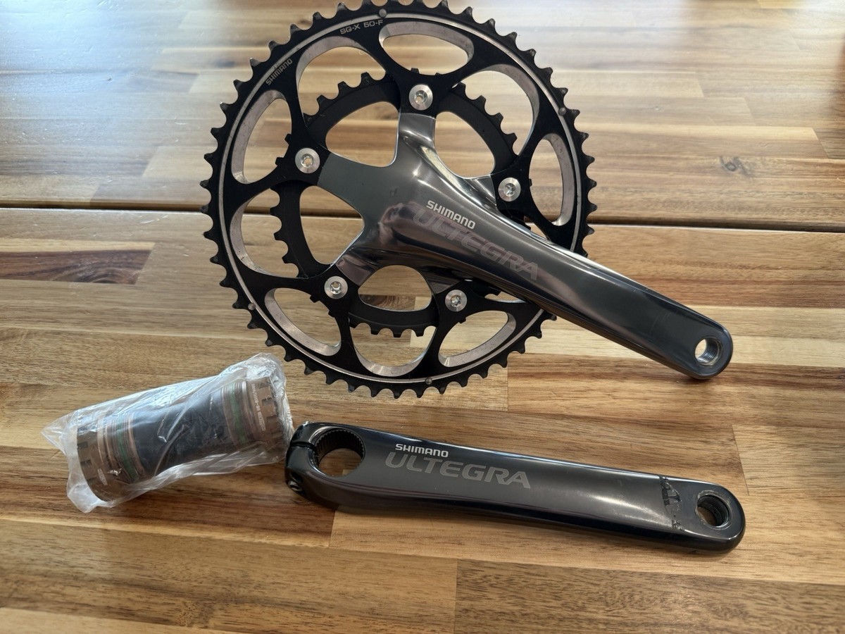 SHIMANO ULTEGRA クランク FC-6750 50/34 165 Shimano Ultegra 6750 34/50 10spd Crankset | Tree Fort Bikes