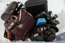 Assorted Vintage Binoculars of Various Brands and Magnifications Job Lot