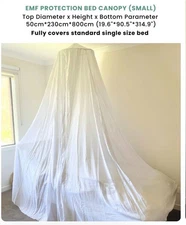Radia Smart-EMF Protection Bed Canopy | RF Shielding, 5G Anti-Radiation-2 sizes