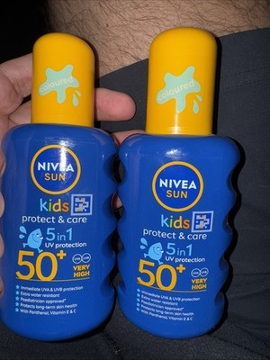 NIVEA SUN Kids | Protect & Care Spray LSF 50+ sehr hoch | 5 in 1 | 2 x 200ml