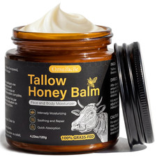 Beef Tallow for Skin,Face,Body - Handmade Whipped Tallow Face Moisturizer Tallo