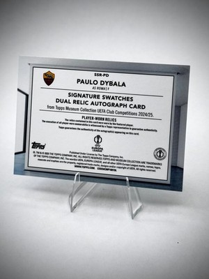 2024-25 Topps Museum UCC SSR-PD Roma Paulo Dybala Player Worn 