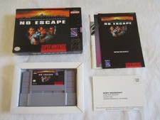 No Escape (SNES) Super Nintendo CIB Complete Box 1994 Sony Imagesoft RARE