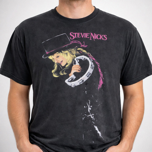 Vintage 1989 Retro Music Graphic Tee Cropped Cotton Shirt Unisex S-3XL - Image 1