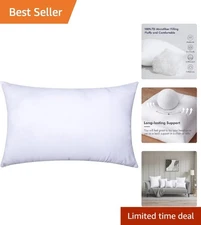 Supportive 12x20 Inch Decorative Pillow Insert -  Quality Craftsmanship