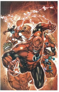 Red Lanterns Art Print Signed by Rob Hunter