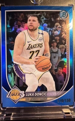 2025-26 Bowman - Chrome Luka Dončić #BCV-123 Blue Refractor /150