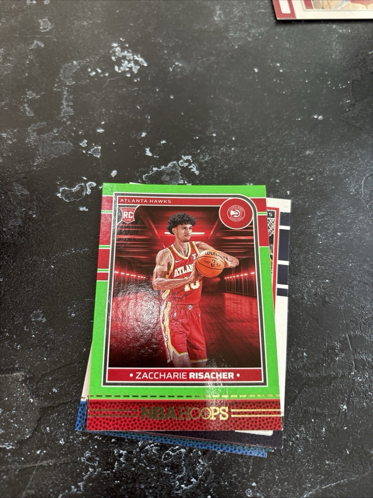 2024-25 Panini Nba Hoops - Rookies Zaccharie Risacher #231 Green /99 (RC)