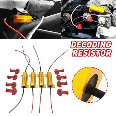 :2/4X Load Resistor 50W 6RJ 6ohm LED Decoder FIX Hyper Flash Turn Signal Blinker