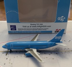 1:500 InFlight 500 Zip Airlines 737-200  (BLUE) C-GJCP IF5732016 VERY RARE