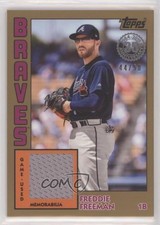 2019 Topps 1984 Topps Baseball Relics Gold 44/50 Freddie Freeman #84R-FF y6z