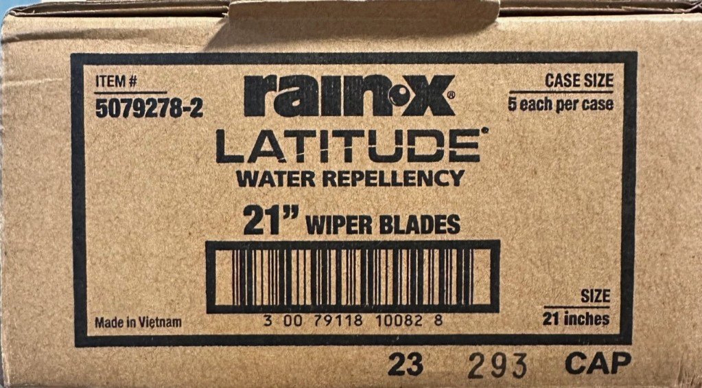 Rain-X 5079278-2-5PK Latitude Water Repellency Wiper Blade, 21" (Pack 5)