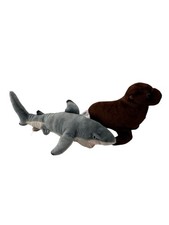 Wild Republic Cuddlekins Mini Blacktip Shark & Sea Lion Plush Stuffed Animals