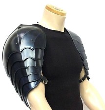 Medieval Gothic LARP Warrior Steel Pauldrons Armor Shoulder Set Cosplay Costume
