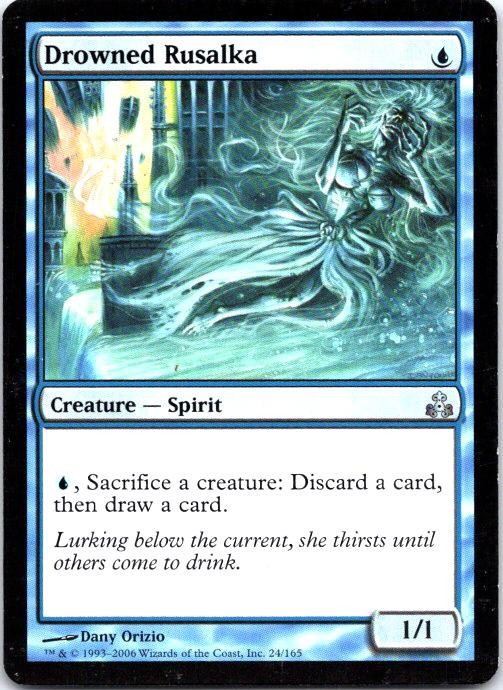 Drowned Rusalka 24 Uncommon Guildpact Magic: The Gathering Lightly Played